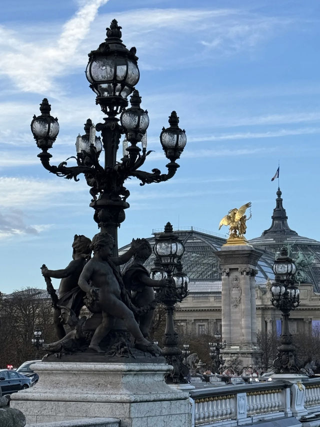 A Graceful Stroll Across Pont Alexandre III, Paris