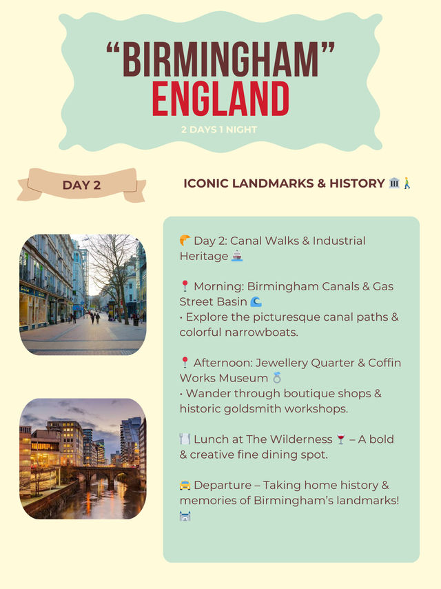 Birmingham itinerary 