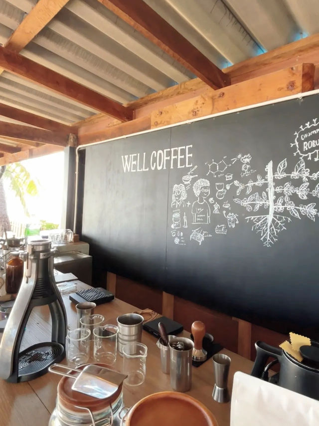 Well coffee ร้านกาแฟสโลว์บาร์ ริมทะเล ที่ชุมพร