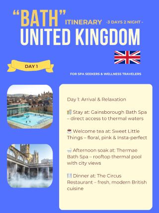 Bath 3-days itinerary 