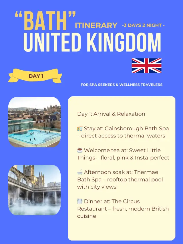 Bath 3-days itinerary 