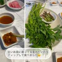 【ホンデ🇰🇷 プルトゥンヌンテジ】ミナリサムギョプサルを食べるならここ‼️また行きたい行列必須人気店