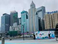 都市中的濱海綠洲，灣仔海濱長廊水上運動區。