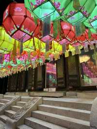 Lanterns and Twilight: My First Night at Bongeunsa Temple