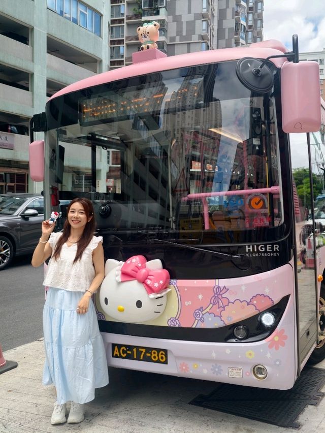 坐上Hello Kitty 免費巴士🩷🩷澳門一日遊攻略