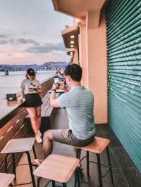 Sunset Sips at Starbucks Kampot ☕🌅
