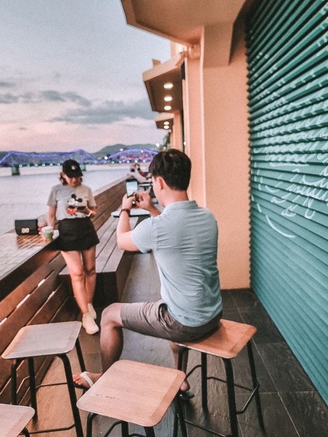 Sunset Sips at Starbucks Kampot ☕🌅