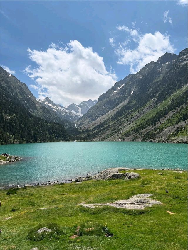 Chillin’ by the Dreamy Blue Waters of Gaube Lake