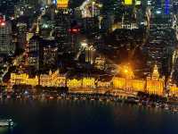 The view from the Oriental Pearl Radio & Television Tower 🏙️🗼🌊