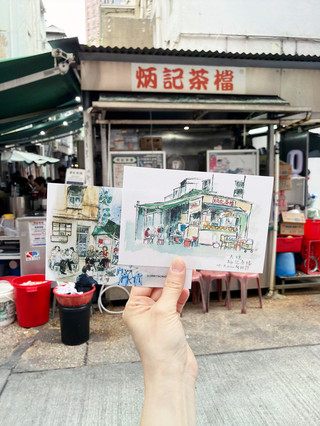 我在香港大洪一家老字號餐廳冰記嚐到了排骨麵🍜