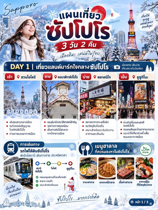 ❄️🇯🇵 札幌3天2晚行程