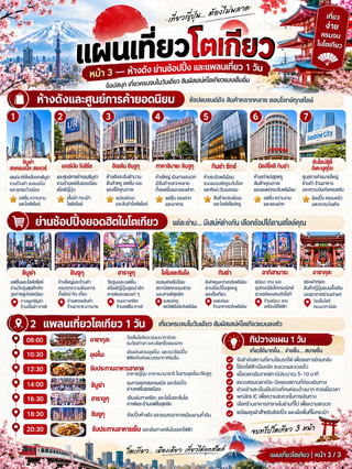 🇯🇵✨ 3頁東京行程指南：輕鬆自助遊，滿足您的所有旅行需求，讓您不再迷茫！