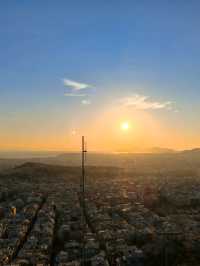 Sunset at highest point of Athens 🌄