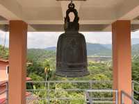 Stunning golden temple in Ranong