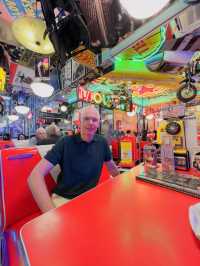 Fuel up on flavor and nostalgia at Makati’s most iconic diner 🇵🇭🍔⛽