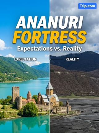 ​🏰 Ожидание vs Реальность: Крепость Ананури весной. Куда исчезла бирюзовая вода? 🌊