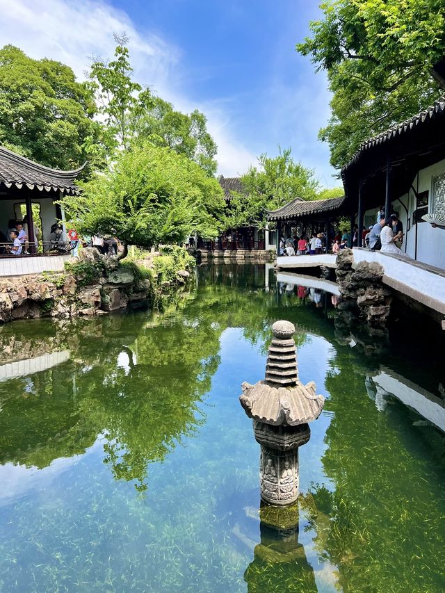 ハスの花が美しい蘇州の世界文化遺産「拙政園」