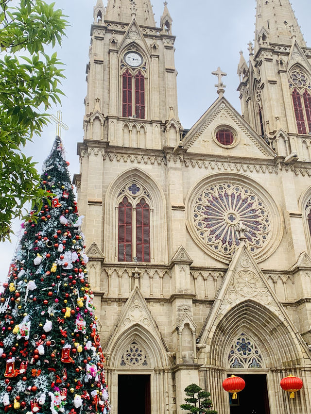 廣州拍照｜聖誕氛圍拉滿廣州的巴黎聖母院