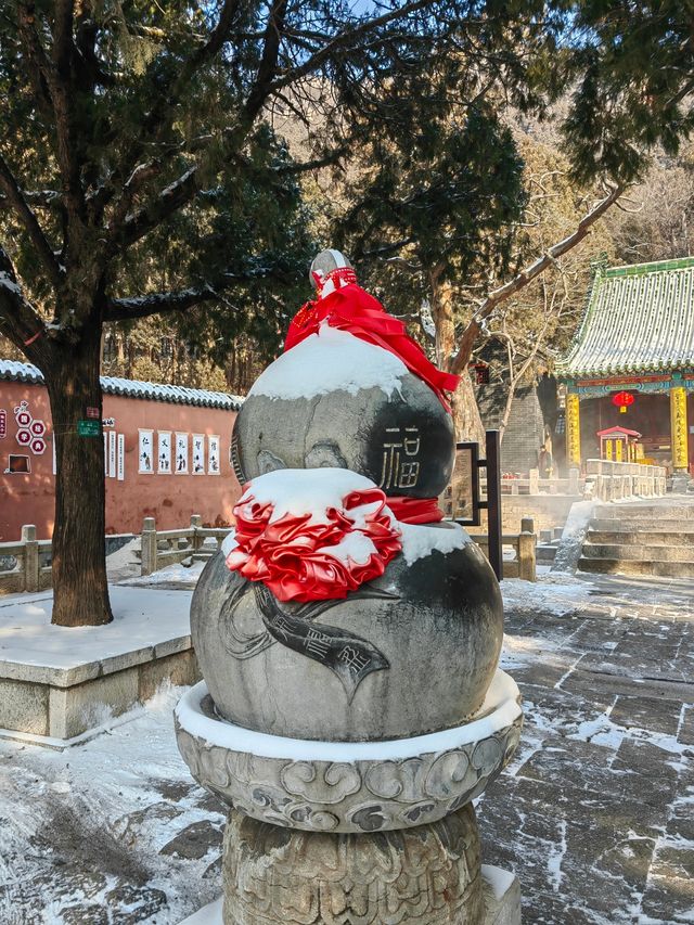 雪落仙山，佛風道骨五峰山！