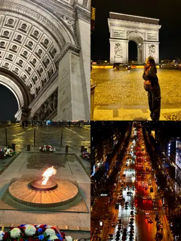 夜遊巴黎丨凱旋門
