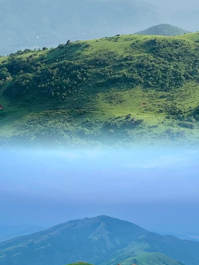 和最愛的人一起看日出雲海。