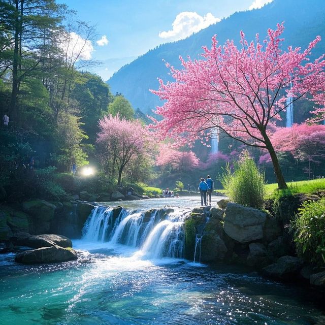 闖進冬日粉色夢境無量山櫻花谷