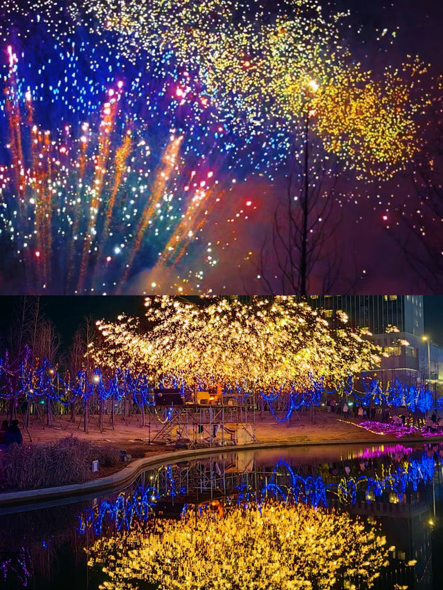 非遺年|阿爾卑斯冰雪燈會打鐵花，煙花秀