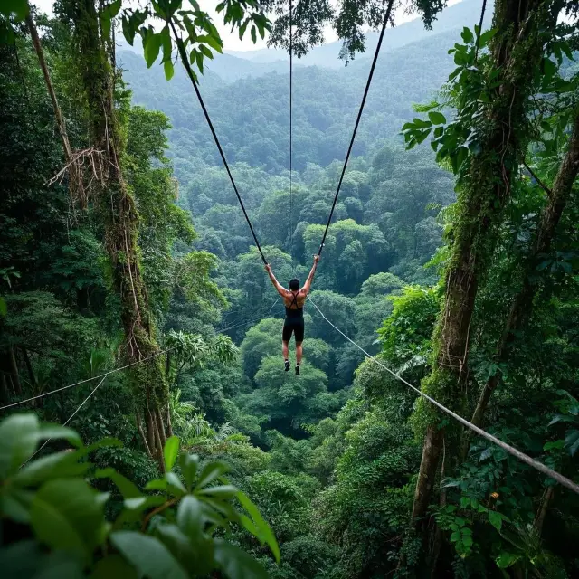 西雙版納叢林飛躍，感受熱帶雨林的驚險與刺激！