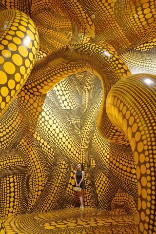 The incredibly popular Yayoi Kusama exhibition at the NGV is a must-see in Melbourne.