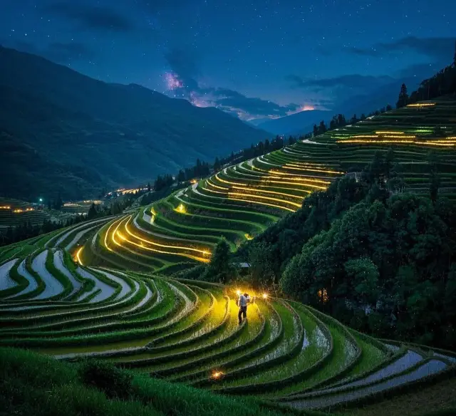 Những thửa ruộng bậc thang đẹp nhất Quảng Tây