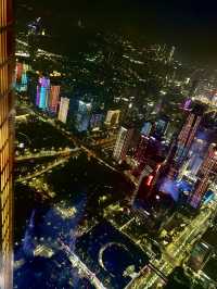 Enjoying night view of Shenzhen 