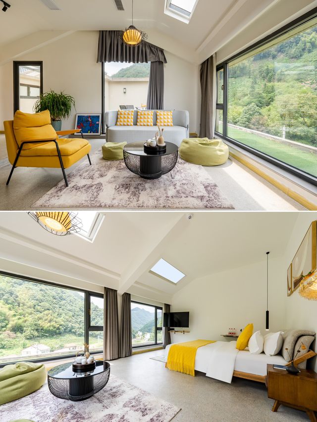 住進皖南山野北歐風山景泳池+野溪撒歡