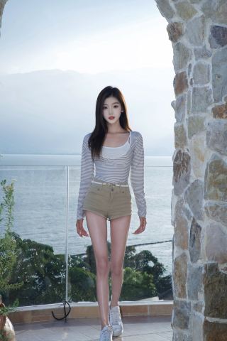 I checked into a cliffside sea view hotel