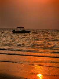 北海絕美日落觀賞地!石螺口海灘的晚霞浪漫哭了