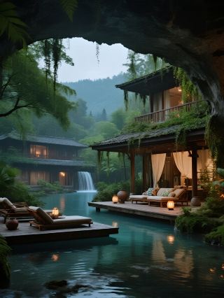 Short family trip in Chengdu! Xidi Alanruo Private Hot Spring and Rice Fields are so healing