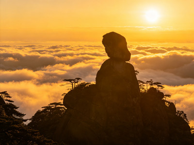 三清山の日の出と夕焼け｜フィルター不要、どの一瞬もまるで水墨画の