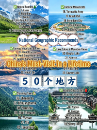 中國此生必去50個神仙地點快來自查打卡清單