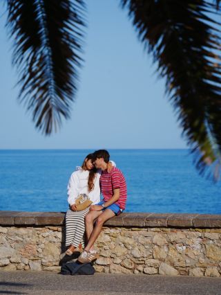 Strolling Sitges | the blue and white romance of a seaside town