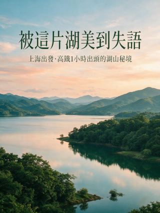 🦋被這片湖美到失語！上海出發高鐵1小時出頭的湖山秘境