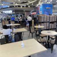 Grocery shopping + dining section at FairPric