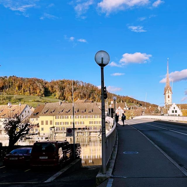 strolling around Stein am Rhein in Autumn 