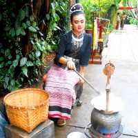 Beautiful Thai Architecture and Silk