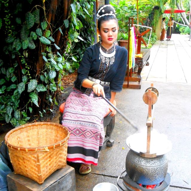 Beautiful Thai Architecture and Silk