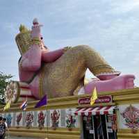 พระพิฆเนศปางนอนเสวยสุข ที่ วัดสมาน ฉะเชิงเทรา