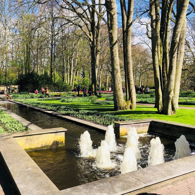 荷蘭🇳🇱利瑟· 藝術雕像美侖美奐⛲️Keukenhof庫肯霍夫花園