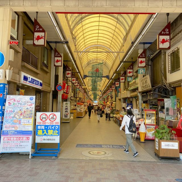 観光スポット明石魚の棚！400年の歴史ある商店街