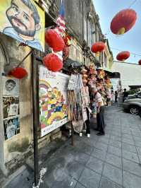 Lovely walk through Penang Street Art