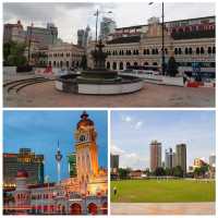 吉隆坡景點：Dataran Merdeka，享受輕鬆愉悅的步行、坐在廣場上放鬆身心。