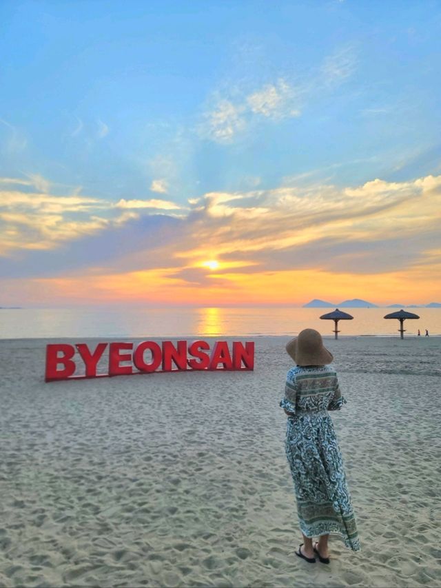 눈물날것같던 서해안 변산해변 일몰🌅