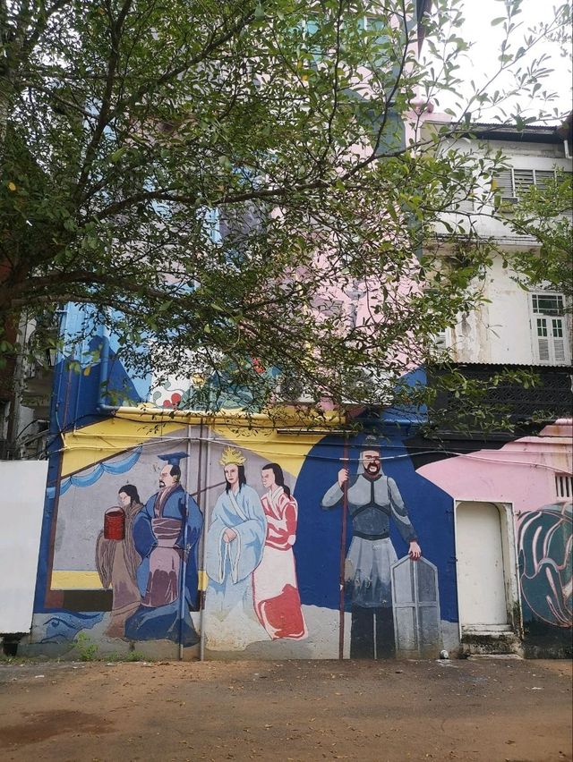 Colourful Street Art Along Melaka River